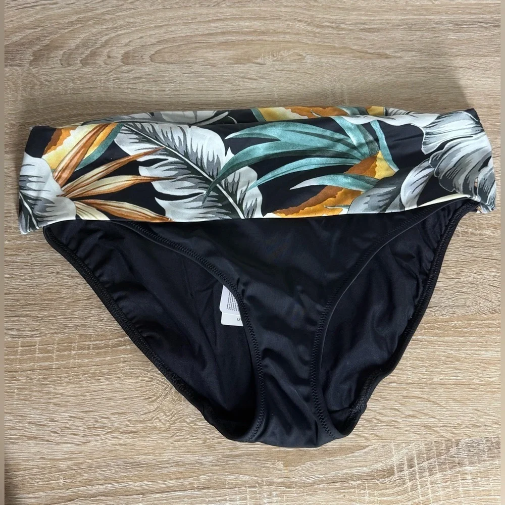 Fantasie XL Bamboo Grove Fold Over Brief Multi Print Bikini Swim Pant